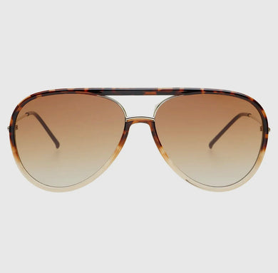 Shay Aviator Sunglasses - Tortoise