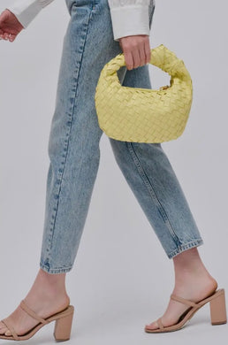 Tracy Woven Clutch - Butter