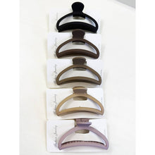 Minimalist Matte Half Moon Hair Claw Clips