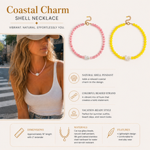Beachside Shell Beaded Necklace – Pink