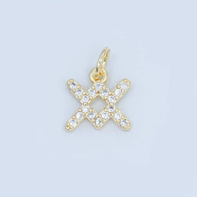 24K Gold Filled Micro Paved CZ Zodiac Sign Charm | A1313 - A1318: Sagittarius