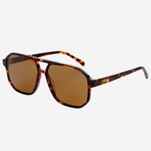 Billie Aviator Sunglasses : Dark Tortoise / Solid Brown