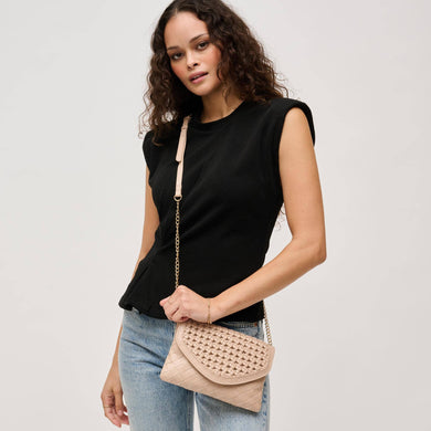 Emma Woven Crossbody - Natural