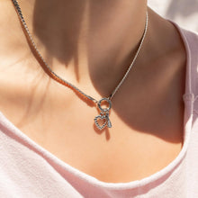 18K Gold PVD Stainless Steel Curb Charm Holder Necklace: Gold / 16'+2"