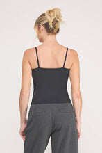 First Layer Cami Bralette with Lace Trim - Black