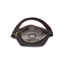 Gizelle - Large Checker Belt Bag: Chocolate