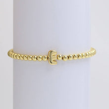 Initial Monogram Bubble Stretch Bead Bracelet