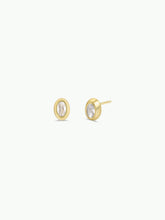 Oval Bezel - White CZ
