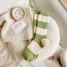 Autumn and Winter Warm Striped Socks - Grey