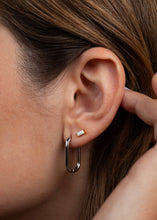 Baguette - White Opal - Earrings