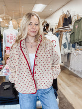 Crimson Hearts Printed Jacket