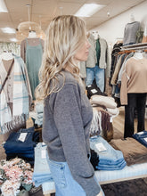 Old Money V Neck Sweater - Grey