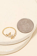 Open Leaf Adjustable Ring - Gold