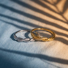 Twisted Pave Cz Band Ring: Silver