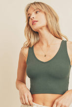 Sunkissed Staple Ribbed Knit Cropped Tank Top - White