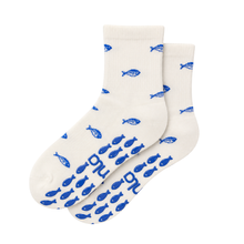 Blue Fish Knitted Pilates Grip Sock