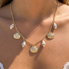 Mixed Shell Charm Necklace