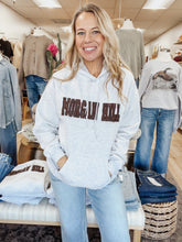Morgan Hill Hoodie - Grey with Brown Letters