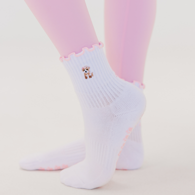 Poodle Pilates Grip Socks