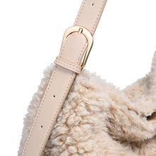 PRE-ORDER Neve Sherpa Tote Handbag - Cream