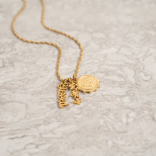 18K Gold PVD Stainless Steel Butterfly Pendant Charm Bar - Gold