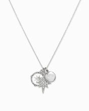 Starburst Triple Charm Pendant Necklace - Gold