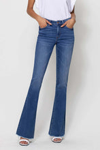 Mallory Mid Rise Mini Flare Denim