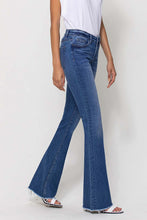 Mallory Mid Rise Mini Flare Denim