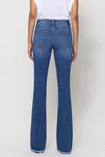 Mallory Mid Rise Mini Flare Denim