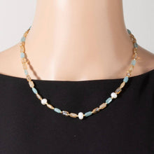 Faceted Rectangle Beads Chain Necklace