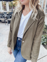 Casual Meet Up Blazer - Olive