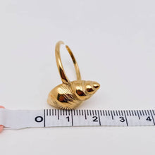 Texture Design 18K Gold Plated Conch Ring