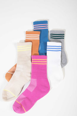 Striped Crew Socks