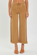 Brooke High Rise Crop Wide Pants - Camel