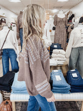 Alpine Haven Cowl Neck Holiday Sweater - Mocha