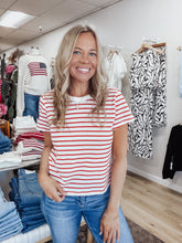 Z SUPPLY Junie Striped Tee - Lychee
