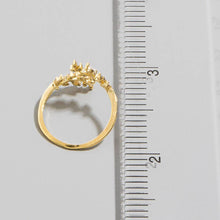 Jeweled Cz Vine Wrap Ring - Silver