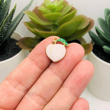 Enamel Georgia Peach Charm Bar