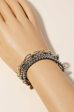 Assorted Chains Magnetic Lock 2 Tone Bracelet