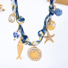 Rope Charm Necklace - Starfish & Seashells