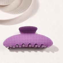 Polka Dot Hair Claw Clip - Banana/Brown