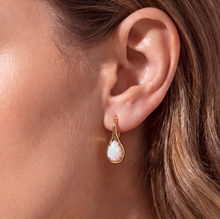 Mini Pear Drop - White Opal