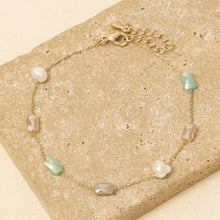 Pearl And Faceted Beads Dainty Chain Bracelet