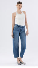 Tanner High Rise Barrel Denim