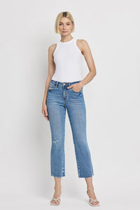 Ginny High Rise Straight Denim Jeans