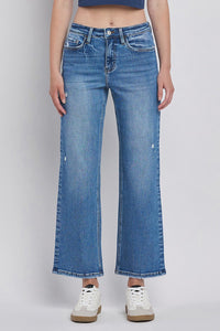 Aileeah High Rise Slim Wide Jeans