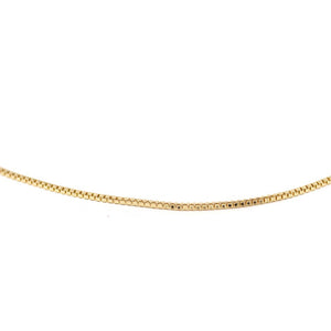 The Vivian Chain Necklace Charm Bar 16" - Gold