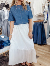 White Sands Front Tie Ruffle Hem Skirt - White