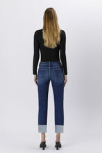 Sarah High Rise Cuff Slim Straight Jean