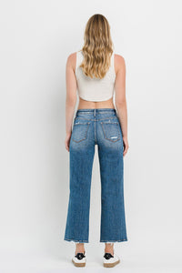 Theresa High Rise Slim Wide Leg Jean